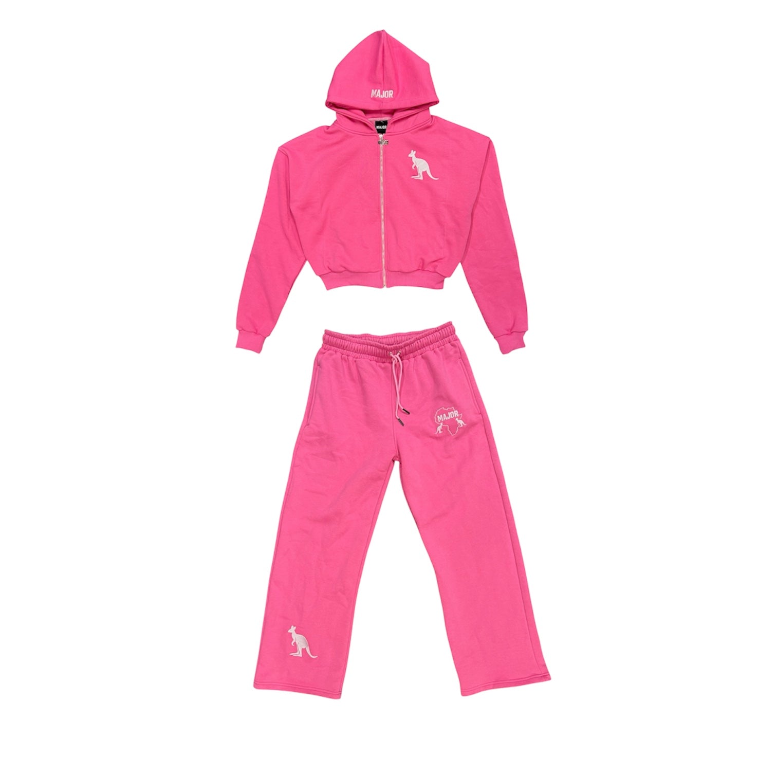 Major Pink Crop top Tracksuit