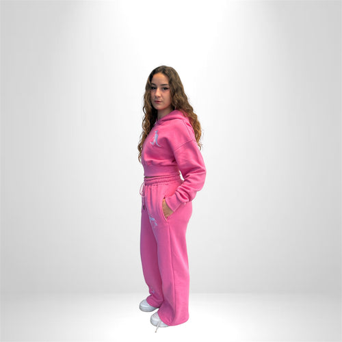 Major Pink Crop top Tracksuit