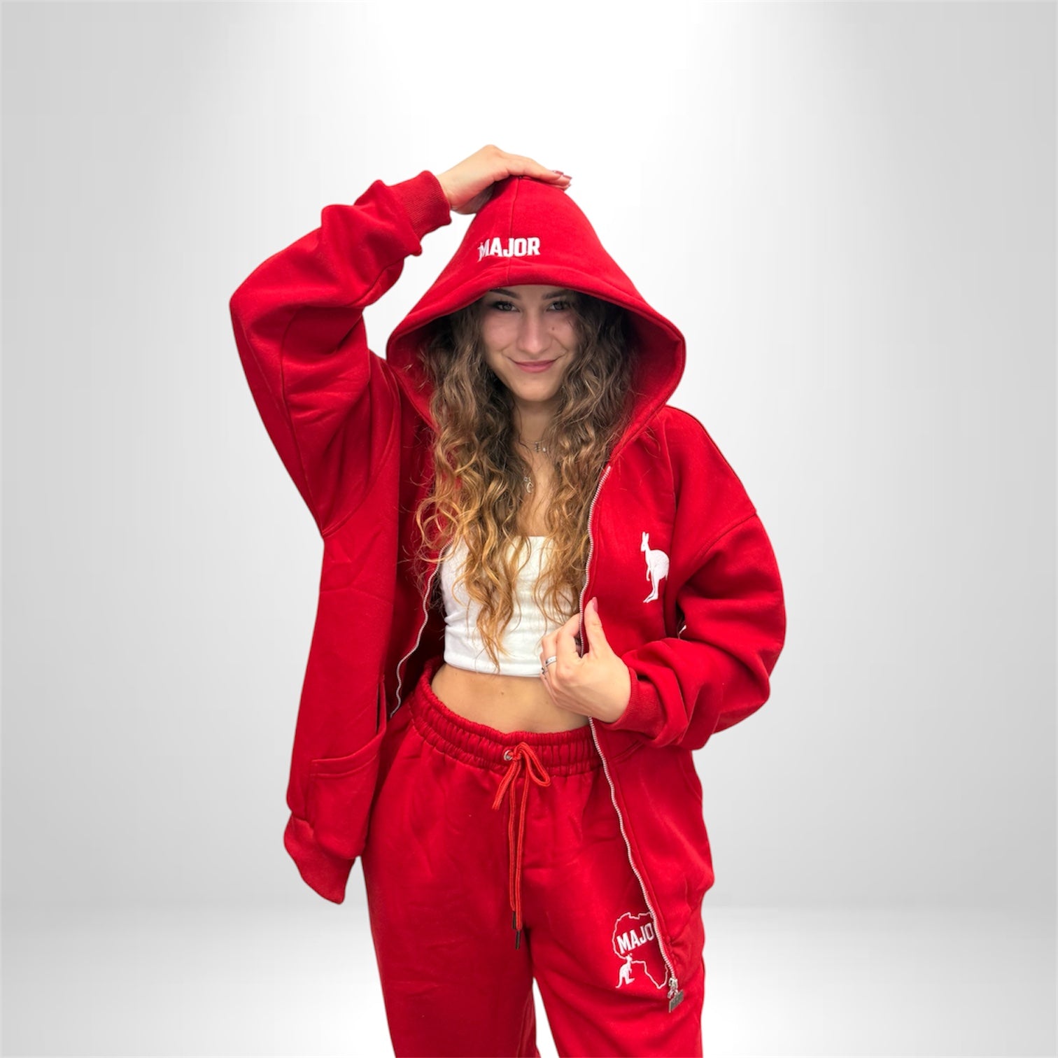 Women's: Major Red oversized Tracksuit