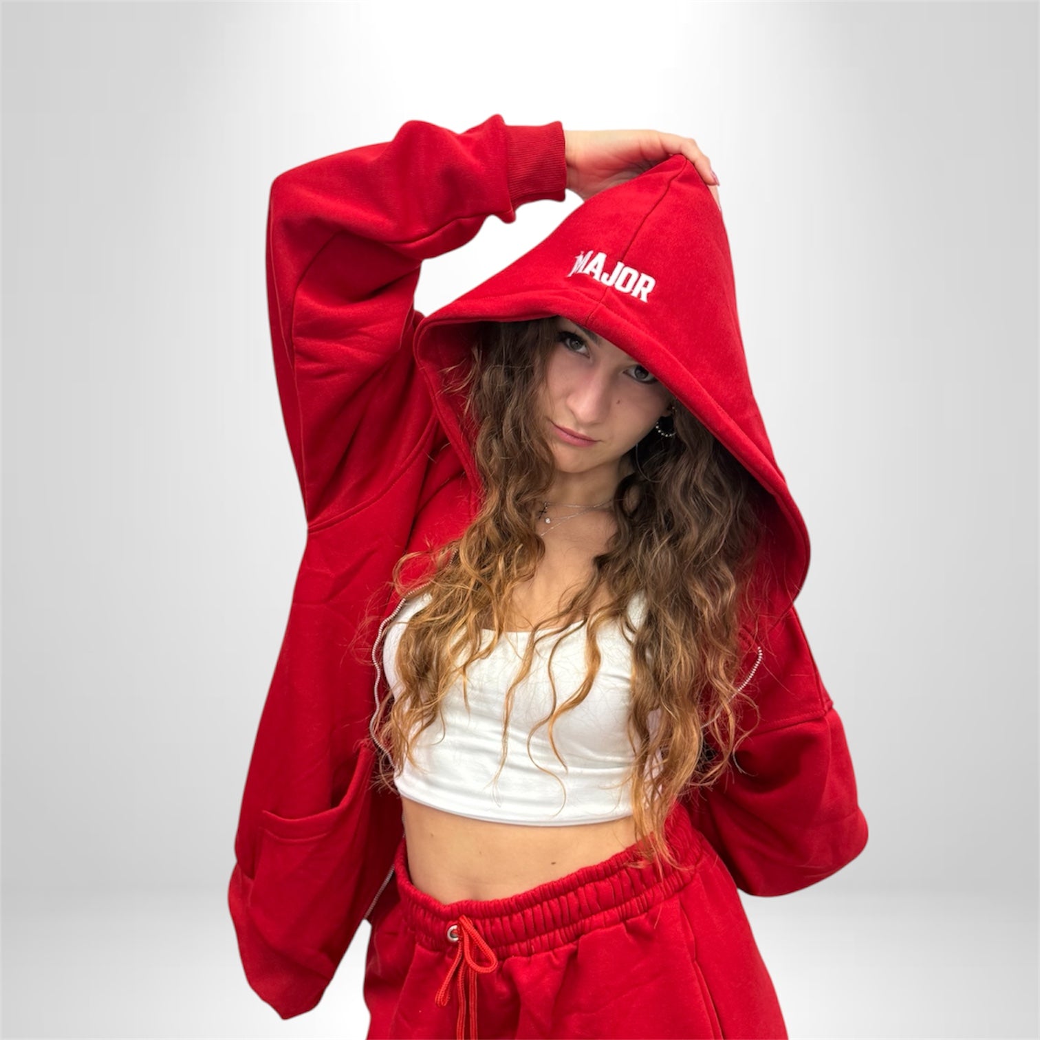 Women's: Major Red oversized Tracksuit